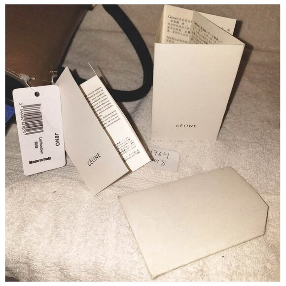 NWT EXTRA LARGE CELINE TRAPEZE TRICOLOR CROSSBODY/SATCHEL/SHOULDER HANDBAG - Picture 7 of 7